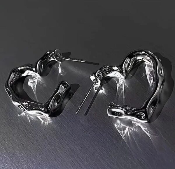 Silver Heart Earrings