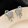 Heart Silver Earrings